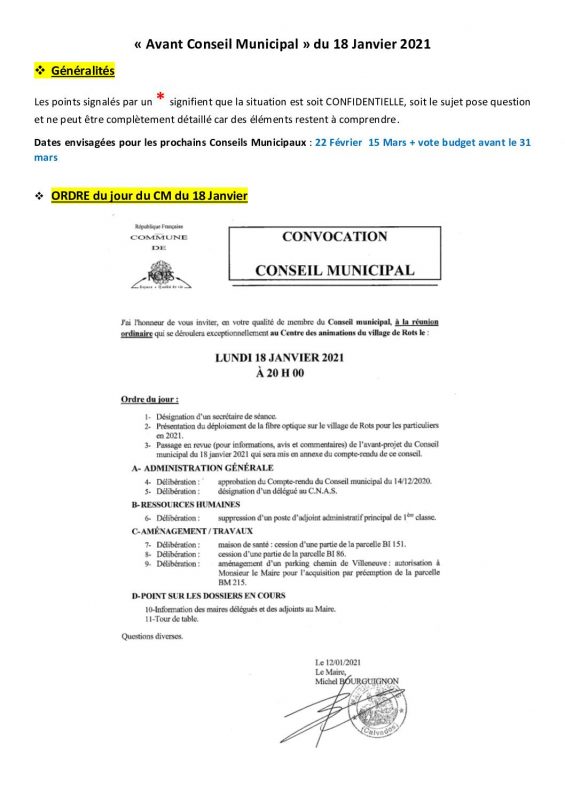 Avant-projet CM 18-01-21