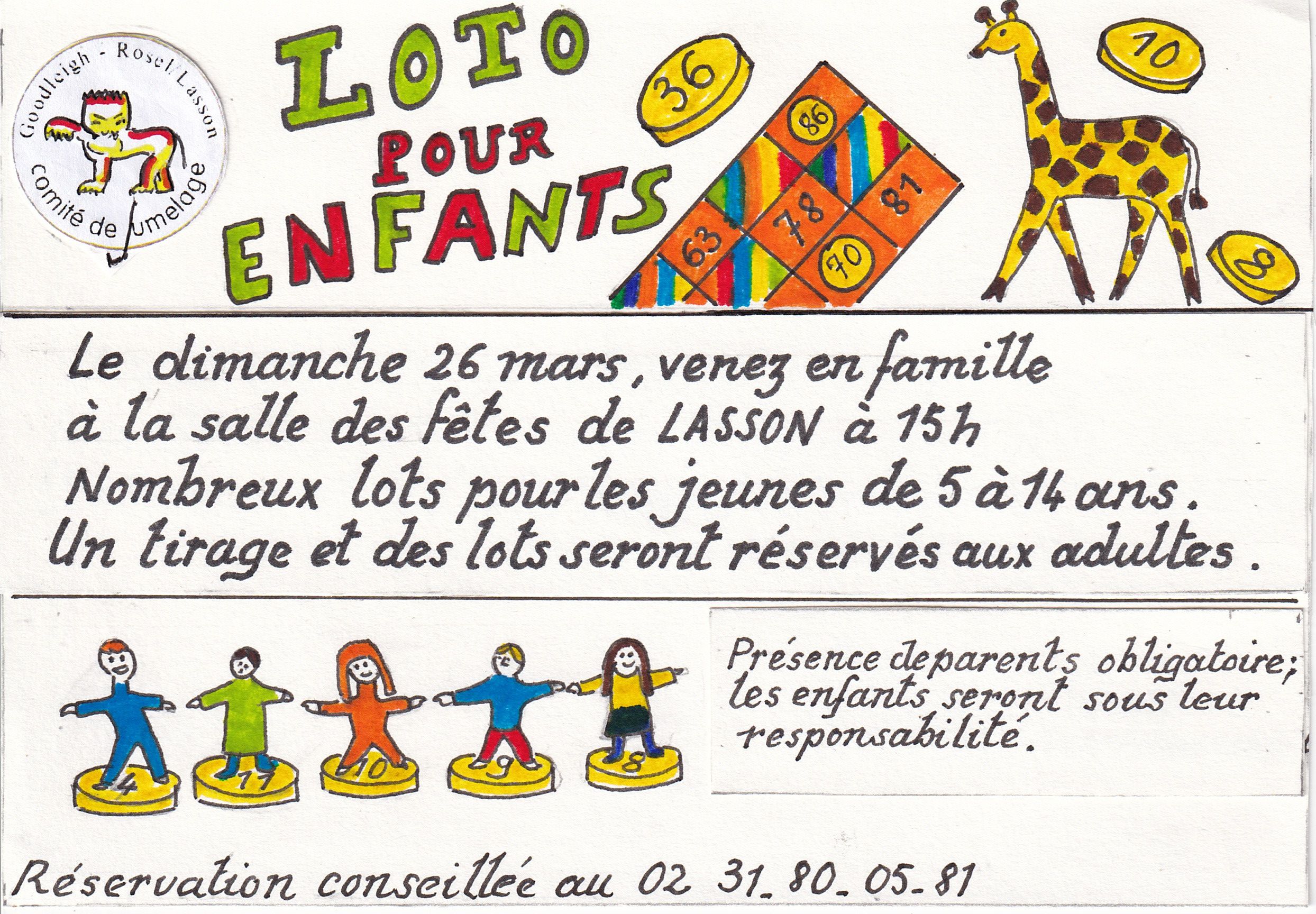 Loto enfants - Ville de Rots