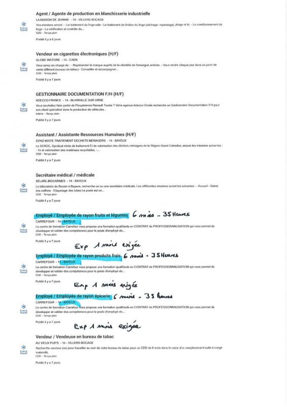 A.I.A.E : Offres d’emploi du 19/02