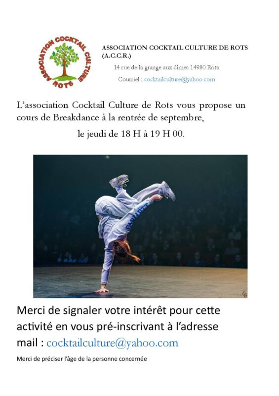 Cours de breakdance